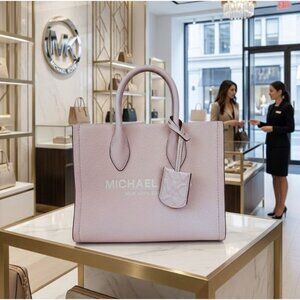 Michael Kors Mirella Small Shopping Tote Shoulder Crossbody Bag Pink 35S2G7ZC5L